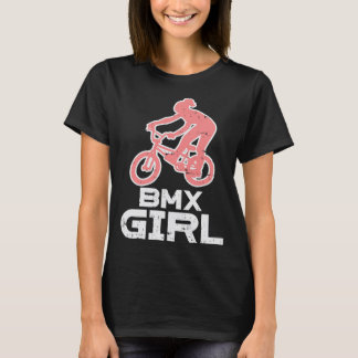 BMX Girl Cute Bicycle Bike Racing Cycling Biker Wo T-Shirt
