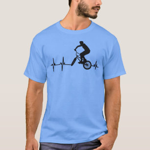 BMX Heartbeat Cyclist Pulse Biker Cycling T-Shirt
