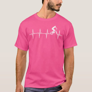 Bmx Heartbeat For Bmx Riders T-Shirt