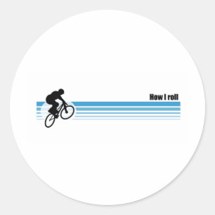 BMX - How I roll Classic Round Sticker
