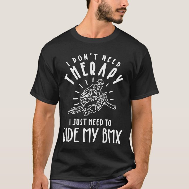BMX is My Therapy - Sport T-Shirt (Front)
