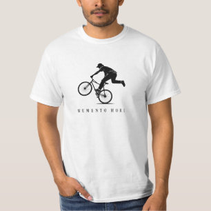 BMX Memento Mori Stoic Extreme Sports Silhouette T-Shirt