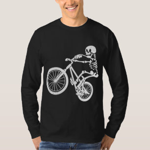 BMX Mountain Bike Skeleton I BMX Cyclist Biker T-Shirt