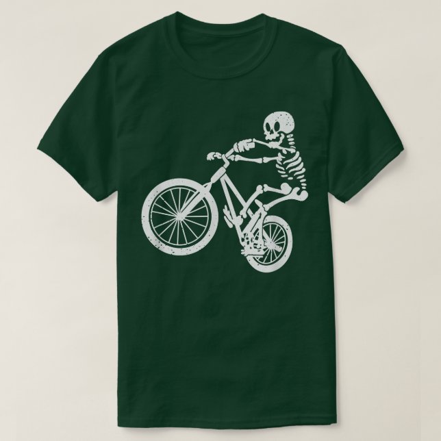 BMX Mountain Bike Skeleton I BMX Cyclist Biker  T-Shirt (Design Front)