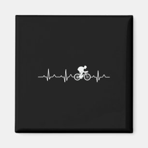 Bmx Mtb Cyclist Heartbeat Mountain Bike Riders Magnet