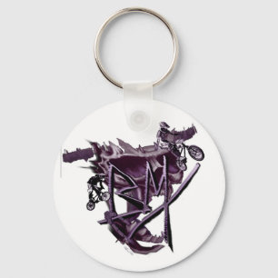 BMX (purple) keychain