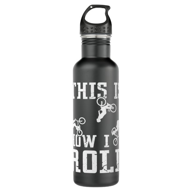 BMX Racing Cyclocross Race Cycling Lovers Cool Bik 710 Ml Water Bottle (Front)