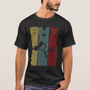 Bmx Rider Bike Retro Vintage Bicycle Stunt Racing T-Shirt