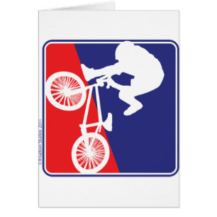 BMX Rider in Red White and Blue