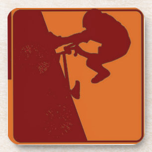 BMX Rider Pop Art Coaster