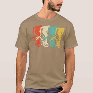 BMX Riding Retro Cool Dirt Bike Race Stunt Gift T-Shirt