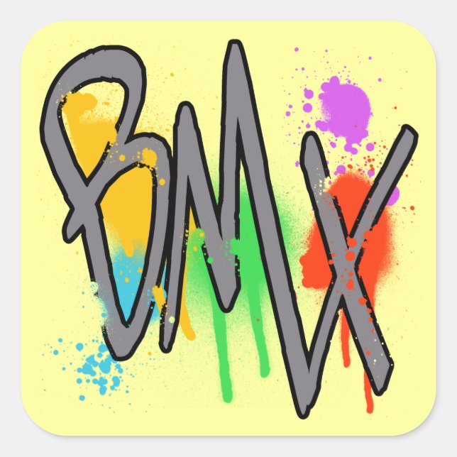 BMX SQUARE STICKER (Front)