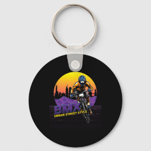 Bmx Street Style Urn Cyclist Biker Extreme Sports Key Ring