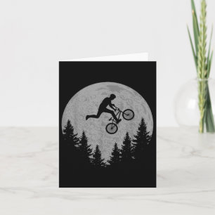 Bmx Stunt Dirt Bike Moon Freestyle Rider Gift Card