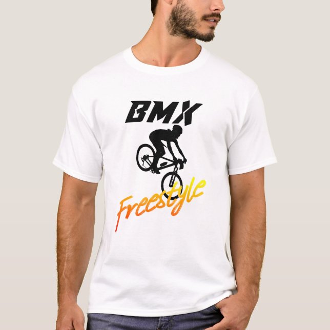 Bmx Stunts Bike Bicycle Bike Motocross 12 T-Shirt (Front)