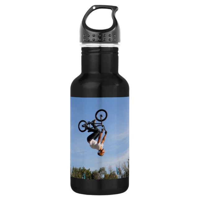 BMX Upside Down Flip 532 Ml Water Bottle (Front)