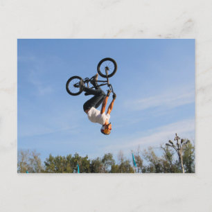 BMX Upside Down Flip Postcard