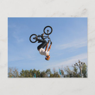 BMX Upside Down Flip Postcard