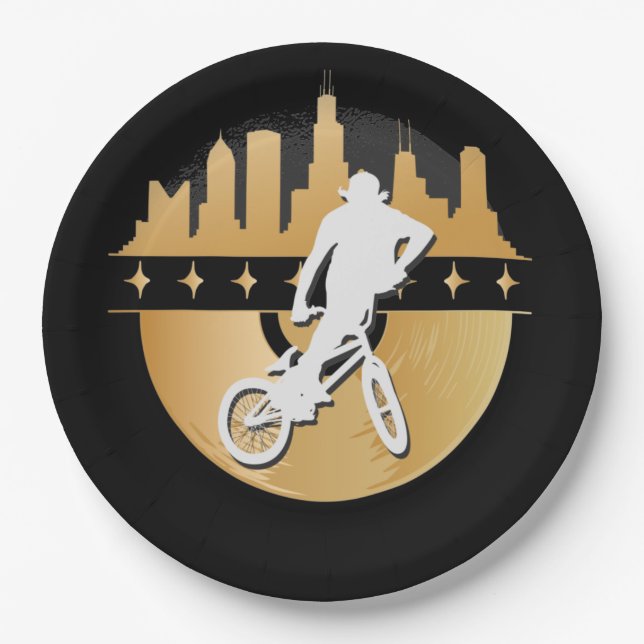 BMX, Urban & Lifestyle Paper Plate (Front)