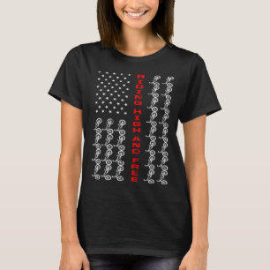 BMX US Flag Riding High And Free T-Shirt