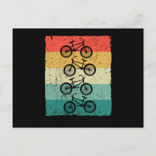 BMX vintage bike cycling road bikes Postcard