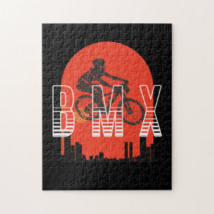 BMX vintage bike fans gift boys youth bike BMX Jigsaw Puzzle