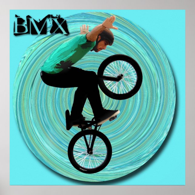 BMX Vortex, Copyright Karen J Williams Poster (Front)