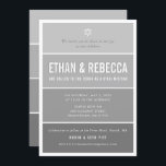 B'NAI MITZVAH modern ombre gradient medium grey Invitation<br><div class="desc">by kat massard >>> kat@simplysweetPAPERIE.com <<< CONTACT ME for custom wording or to add any lines in Hebrew Love the design, but would like to see some changes - another colour scheme, product, add a photo or adapted for a different occasion - no worries simply contact me - I am...</div>