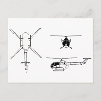 BO-105 POSTCARD