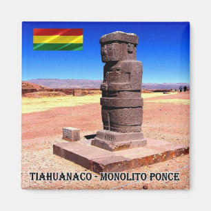 BO - Bolivia - Tiahuanaco - Ponce Monolith Magnet