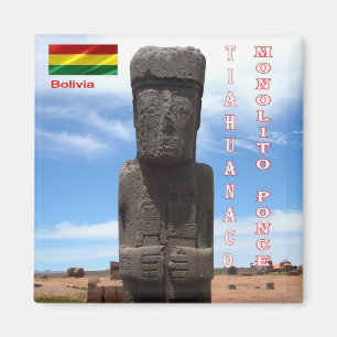 BO - Bolivia - Tiahuanaco - Ponce Monolith Magnet