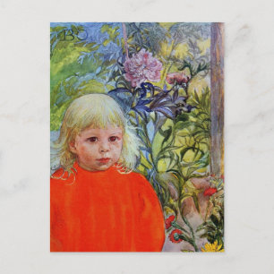 Bo in Pink Peonies Postcard