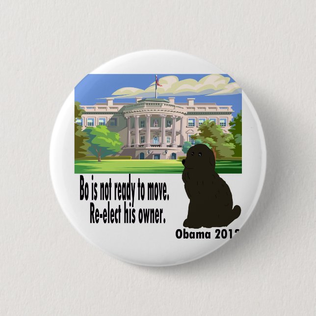 Bo Is Not Ready to Move 6 Cm Round Badge (Front)