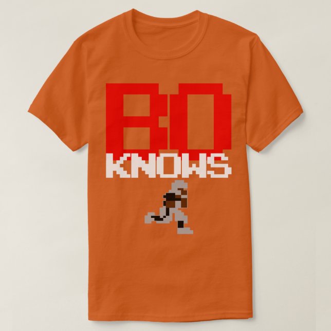 BO KNOWS TECMO 1 T-Shirt (Design Front)