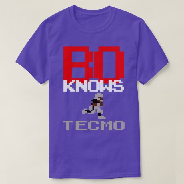 Bo Knows Tecmo T-Shirt (Design Front)