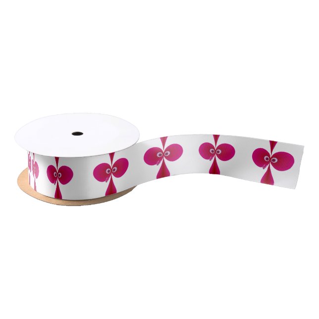 Bo oby Bird Pink Satin Ribbon (Spool)