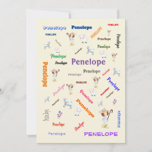 BO PEEP NURSERY RHYME Word Cloud Name Collage Invitation