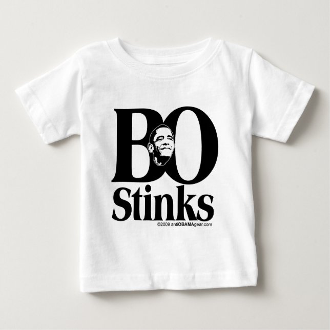 BO Stinks Baby T-Shirt (Front)