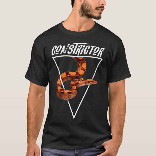 Boa Constrictor Geometric T-Shirt (Front)