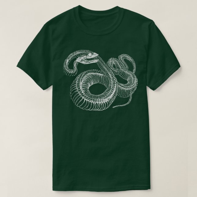 Boa Constrictor Skeleton T-Shirt (Design Front)