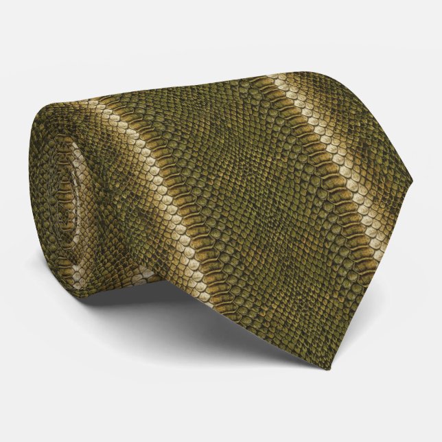Boa Snake Skin Tie (Rolled)