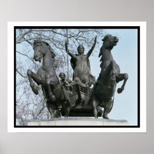 Boadicea, 1850s (bronze) (see also 33580) poster