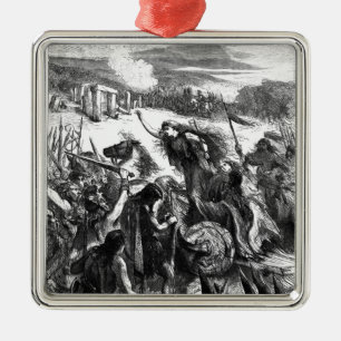 Boadicea Inciting the Iceni against the Romans Metal Tree Decoration
