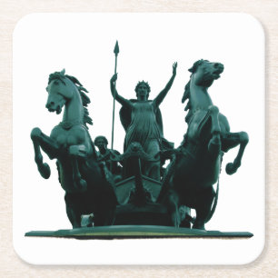 Boadicea Statue-Westminster Bridge-London-Coaster Square Paper Coaster