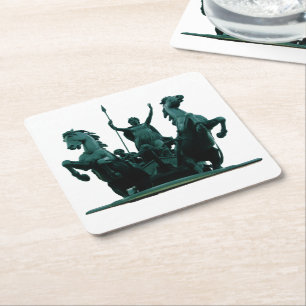 Boadicea Statue-Westminster Bridge-London-Coaster Square Paper Coaster