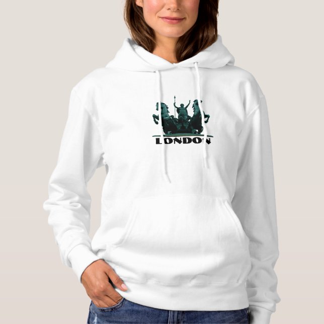Boadicea Statue-Westminster-London Womens Hoodie (Front)