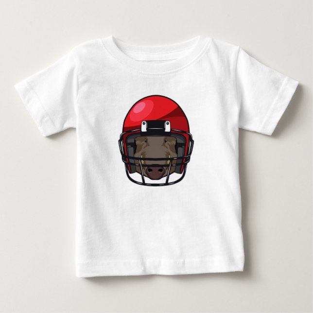 Boar at Football Sports Baby T-Shirt (Front)