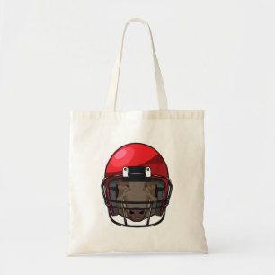 Boar at Football Sports Tote Bag