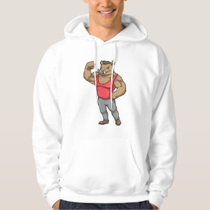 Boar Bodybuilder Bodybuilding Muscles Hoodie