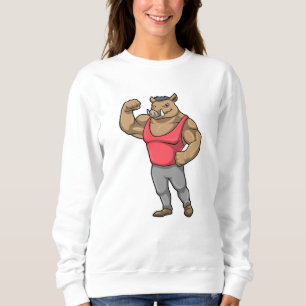 Boar Bodybuilder Bodybuilding Muscles Sweatshirt